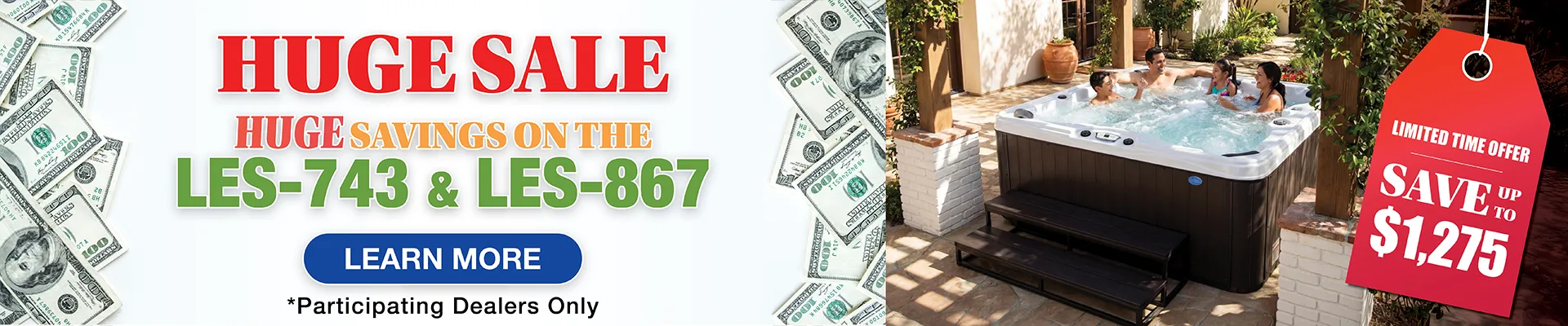 Calspas hot tub being used in a family setting - Finland